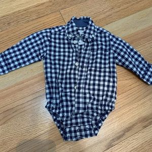 Carter’s button down collared onesie